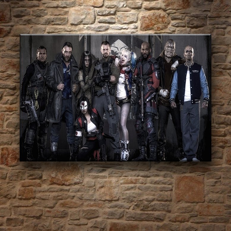 SUICIDE SQUAD 7 değişen ölçü ORİJİNAL KANVAS TABLO