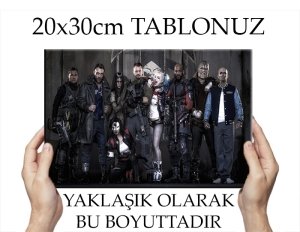 SUICIDE SQUAD 7 değişen ölçü ORİJİNAL KANVAS TABLO