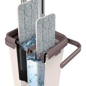 Yeni Nesil Microfiber Tablet Mop Pratik Temizlik Seti 2 Hazneli Üst Düzey Yer ve Duvar Temizlik Seti