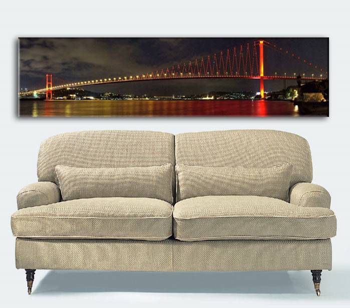 150X44cm CANVAS TABLO BOĞAZ KÖPRÜSÜ PANOROMASI