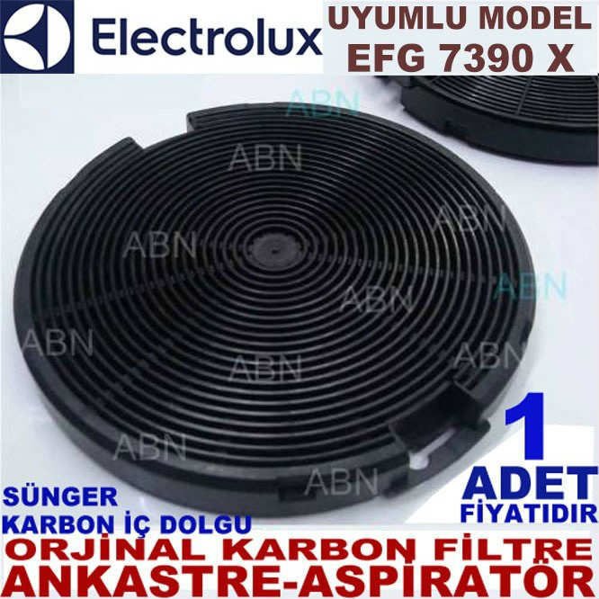 ELECTROLUX ANKASTRE DAVLUMBAZ FİLTRESİ ELECTROLUX EFG 7390 X MODEL DAVLUMBAZ İÇİN SÜNGERLİ FİLTRE