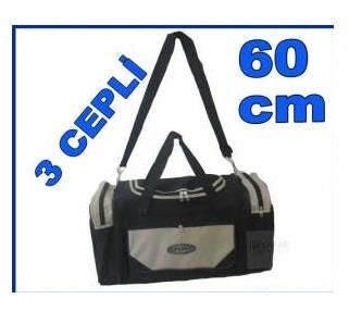 Eltipi Omuz Askılı Tutmalı Sportif Çanta 60cm 3cep Sağlam Branda Kumaş Spor Seyahat Çantası