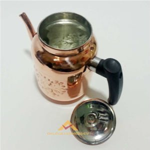 YÜZDE 100 BAKIR KAHVECİ TİPİ ÇAY DEMLİĞİ 1500mL