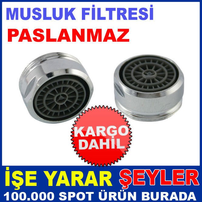 14mm PASLANMAZ MUSLUK UCU FİLTRESİ PERLATÖR