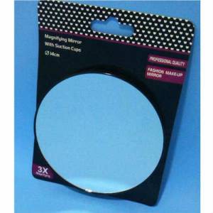 Makyaj İçin Dev Aynası 14cm Çapında Heryere Kolay Adapte Olan Yapışkan 3 Kat Büyüteçli Makyaj Aynası