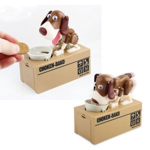 Para Yiyen Köpek Kumbara Choken Bako Oyuncak Bozuk Para Kasa Kumbara Pilli Eğitici Oyuncak Para Kasası