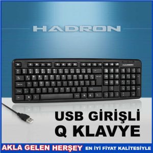HADRON PROFESYONEL USB STANDART Q KLAVYE 
