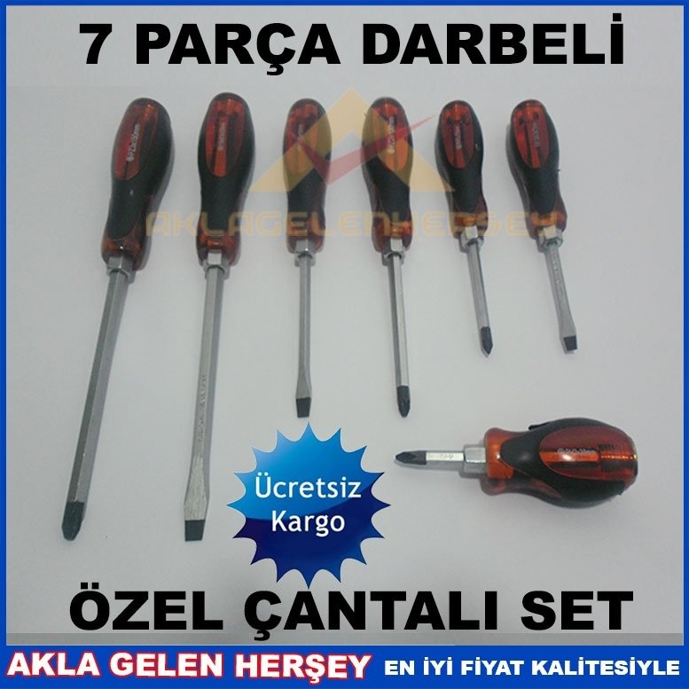 Kargo Dahil 7 PARÇA ÖZEL ÇANTALI DARBELİ SÜPER TORNAVİDA SETİ