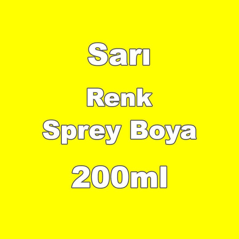 1. Kalite Büyük Boy 200ml Sprey Boya Araba, Motor, Beyaz Eşya Tamiri İçin Tüm Renkler Mevcut sarı