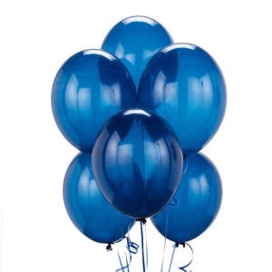 100'lü Paket Metalize Balon 15 Farklı Renk Seçeneği ile 1.Kalite İtalyan 30cm Lateks Metalik Balon Beden Yok - Mavi Koyu