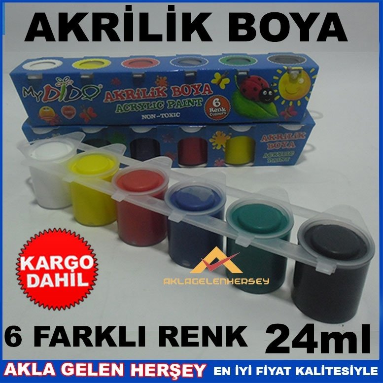 Kargo Dahil SÜDOR NON-TOXIC 6lı AKRİLİK BOYA SETİ MyDİDO