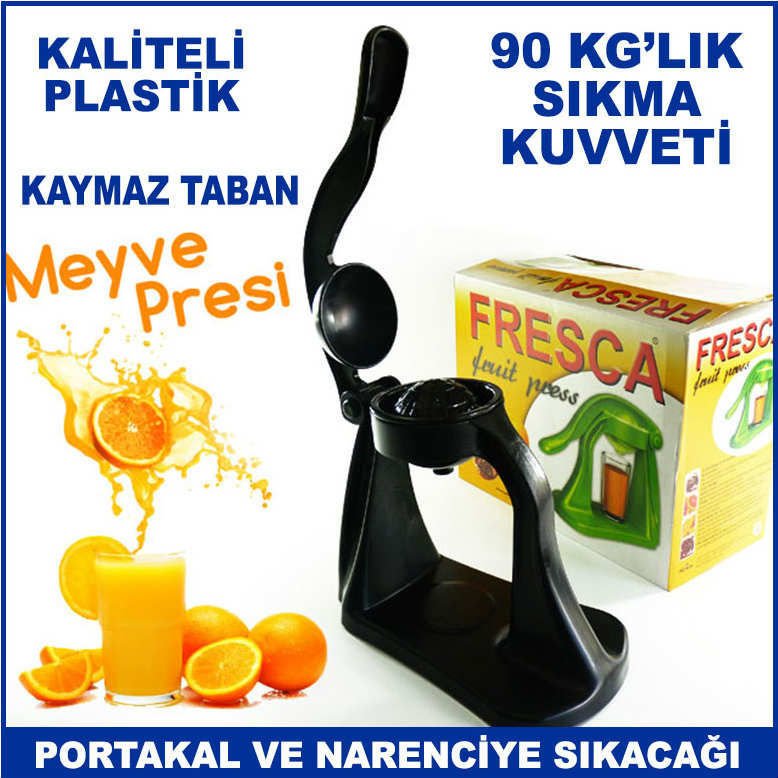 Sağlam ve Dayanıklı Ev ve Büfe Tipi Kollu Model Kaymaz Tabanlı Narenciye ve Portakal Sıkacağı