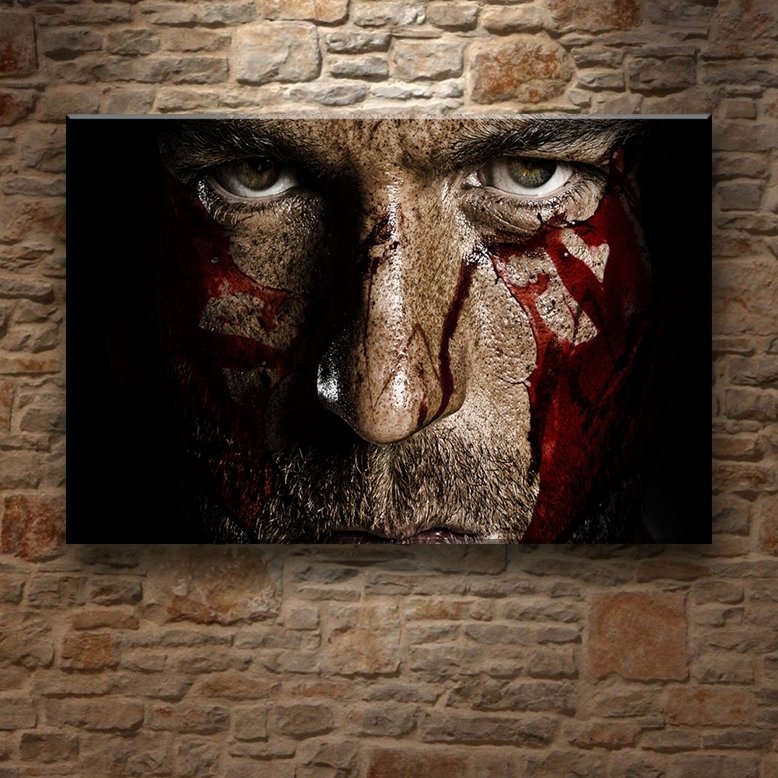 SPARTACUS KAN VE KİN 7 değişen ölçü ORİJİNAL KANVAS TABLO