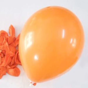 100'lü Paket Metalize Balon 15 Farklı Renk Seçeneği ile 1.Kalite İtalyan 30cm Lateks Metalik Balon Beden Yok - Turuncu Açık