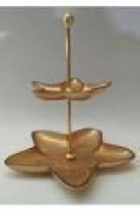 İki Katlı Yıldız Kurabiye Tabağı