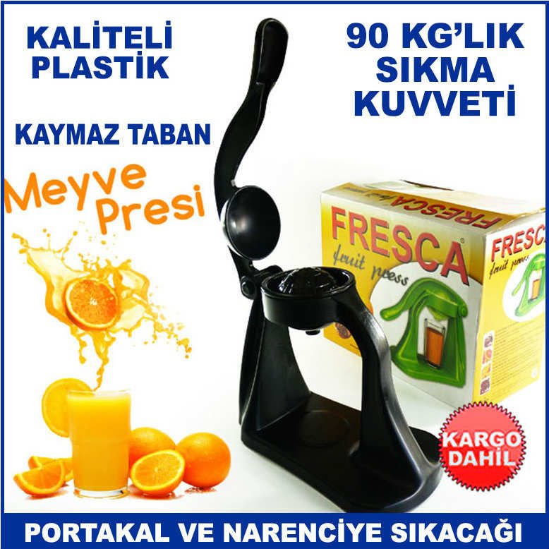 Sağlam ve Dayanıklı Ev ve Büfe Tipi Kollu Model Kaymaz Tabanlı Narenciye ve Portakal Sıkacağı