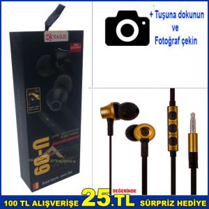 Selfie Çekebilen Stereo Cep Telefon Kulaklığı Mikrofonlu HD Ses Kaliteli Uzaktan Kumandalı-1